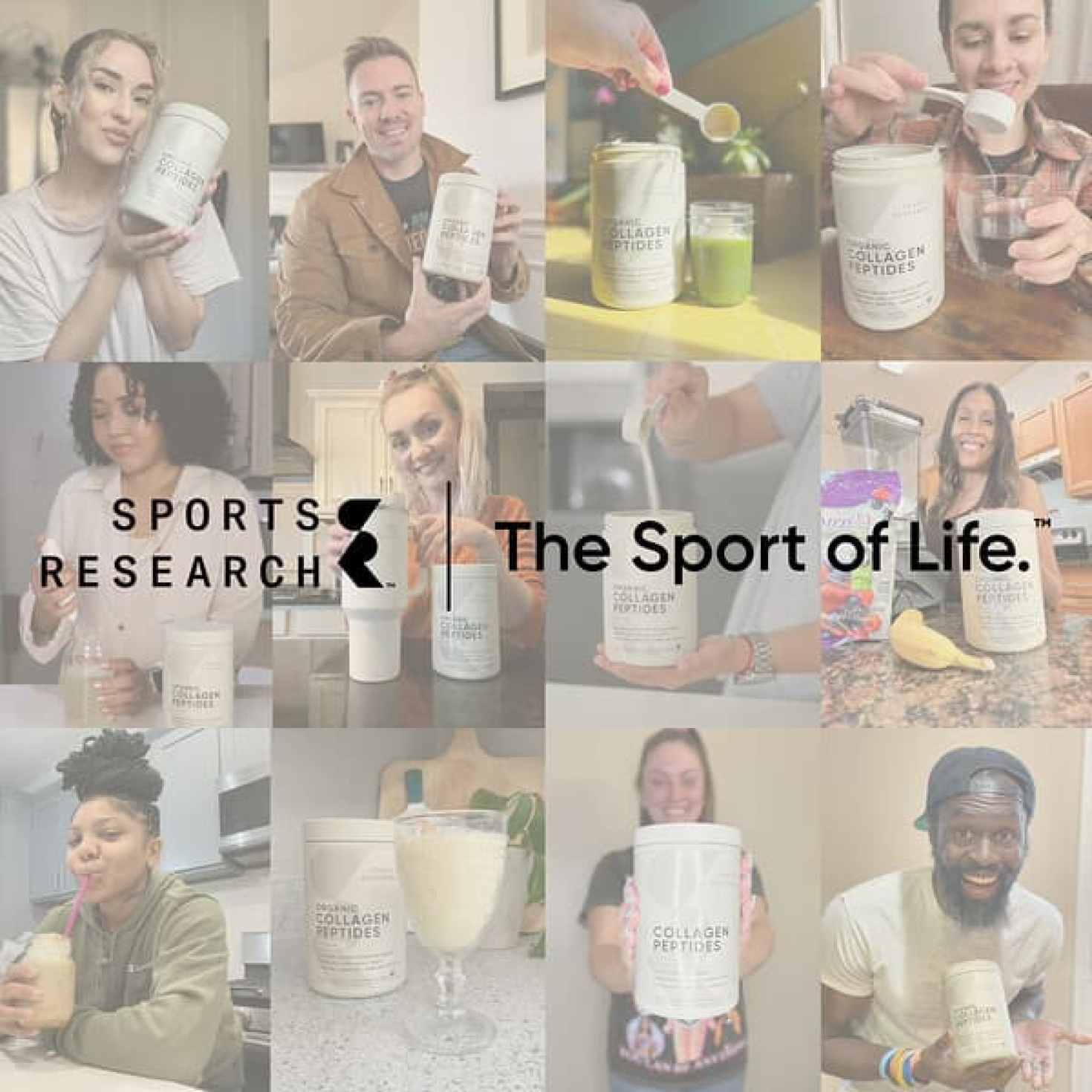 Sports Research, Коллагеновые пептиды, матча, 288 г (10,2 унции)