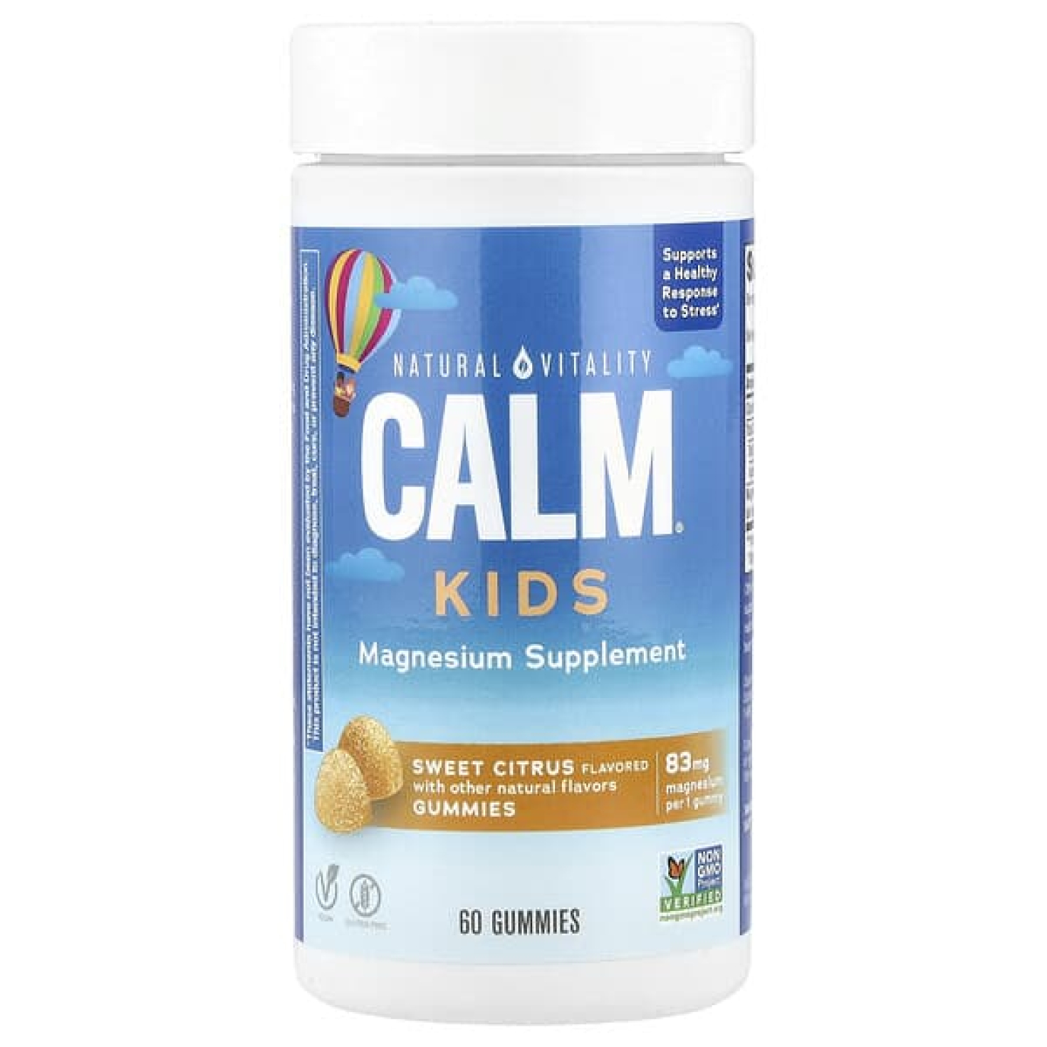 Natural Vitality, CALM®, детские жевательные мармеладки, сладкий цитрус, 83 мг, 60 жевательных мармеладок