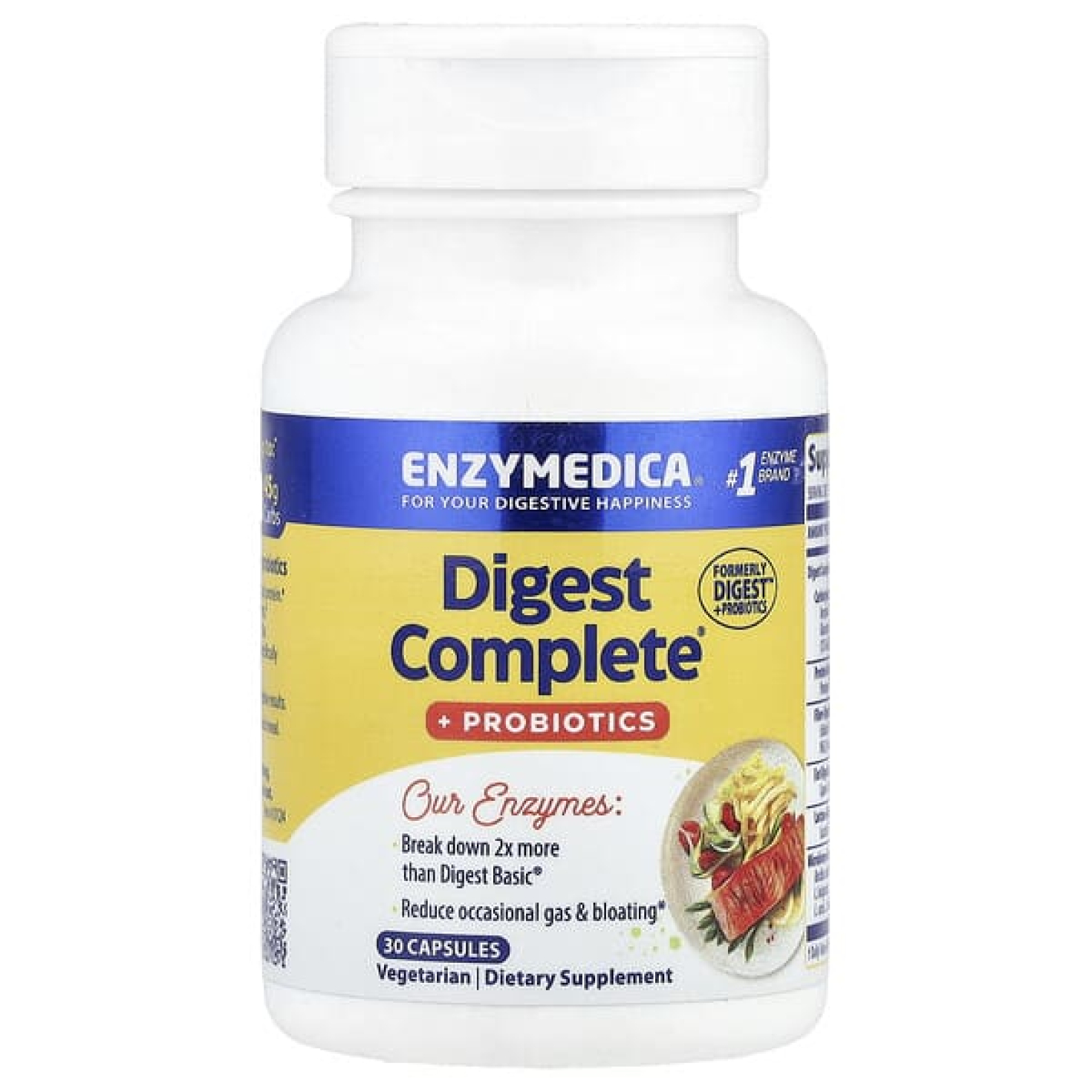 Enzymedica, Digest Complete® + пробиотики, 30 капсул