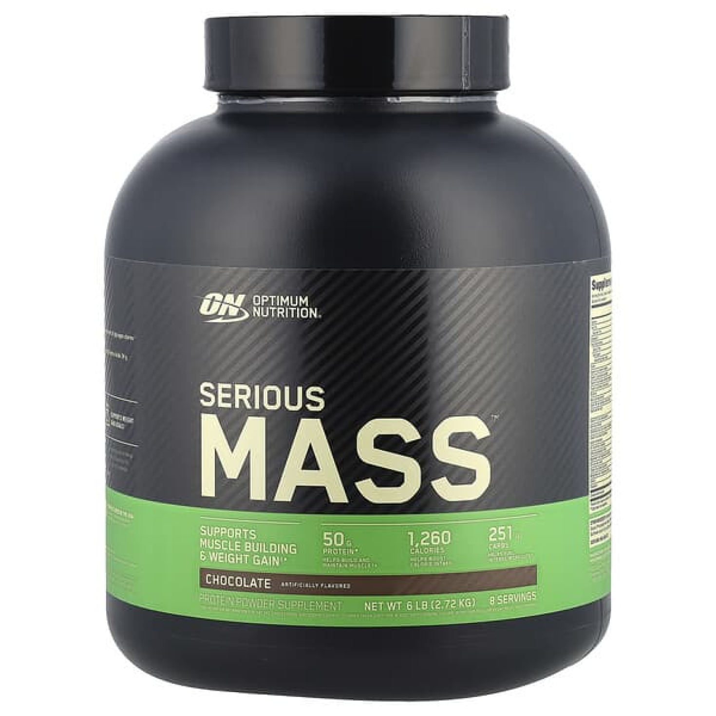Optimum Nutrition, Serious Mass™, гейнер, шоколад, 2,72 кг (6 фунтов)