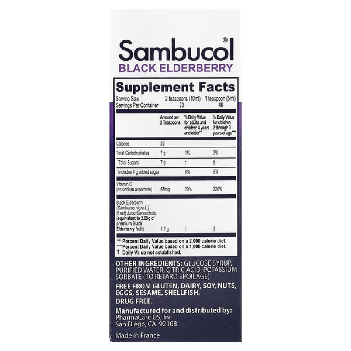 Sambucol, Kids, улучшенный сироп из чёрной бузины для поддержки иммунитета, для детей от 2 лет, со вкусом ягод, 120 мл (4 жидк. унции)