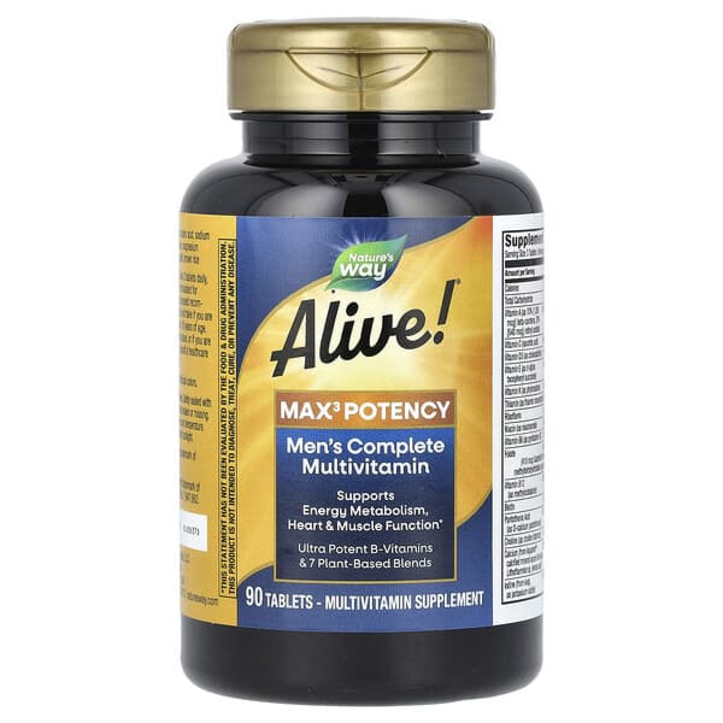 Nature's Way, Alive!® Max3 Potency, мультивитаминный комплекс для мужчин, 90 таблеток
