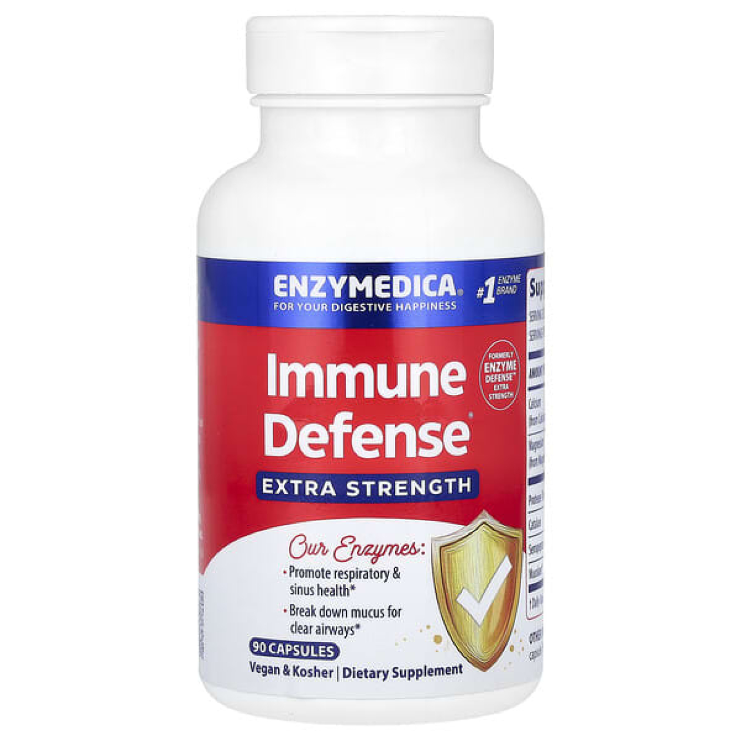 Enzymedica, Immune Defense, 90 капсул