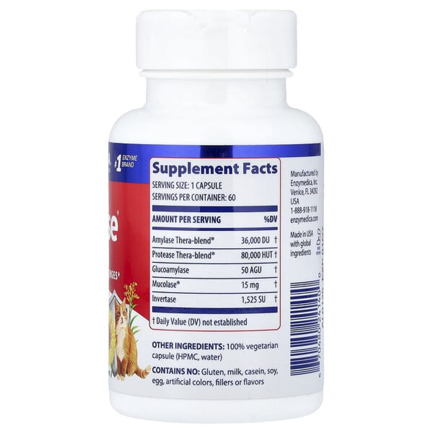 Enzymedica, Allerase®, 60 капсул
