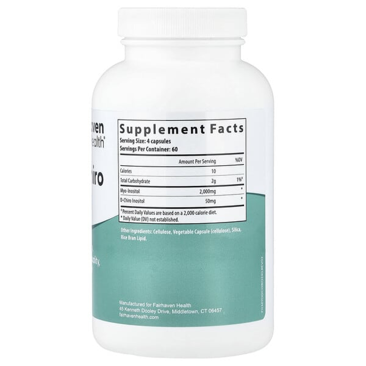 Fairhaven Health, мио- и D-хироинозитол, 240 капсул