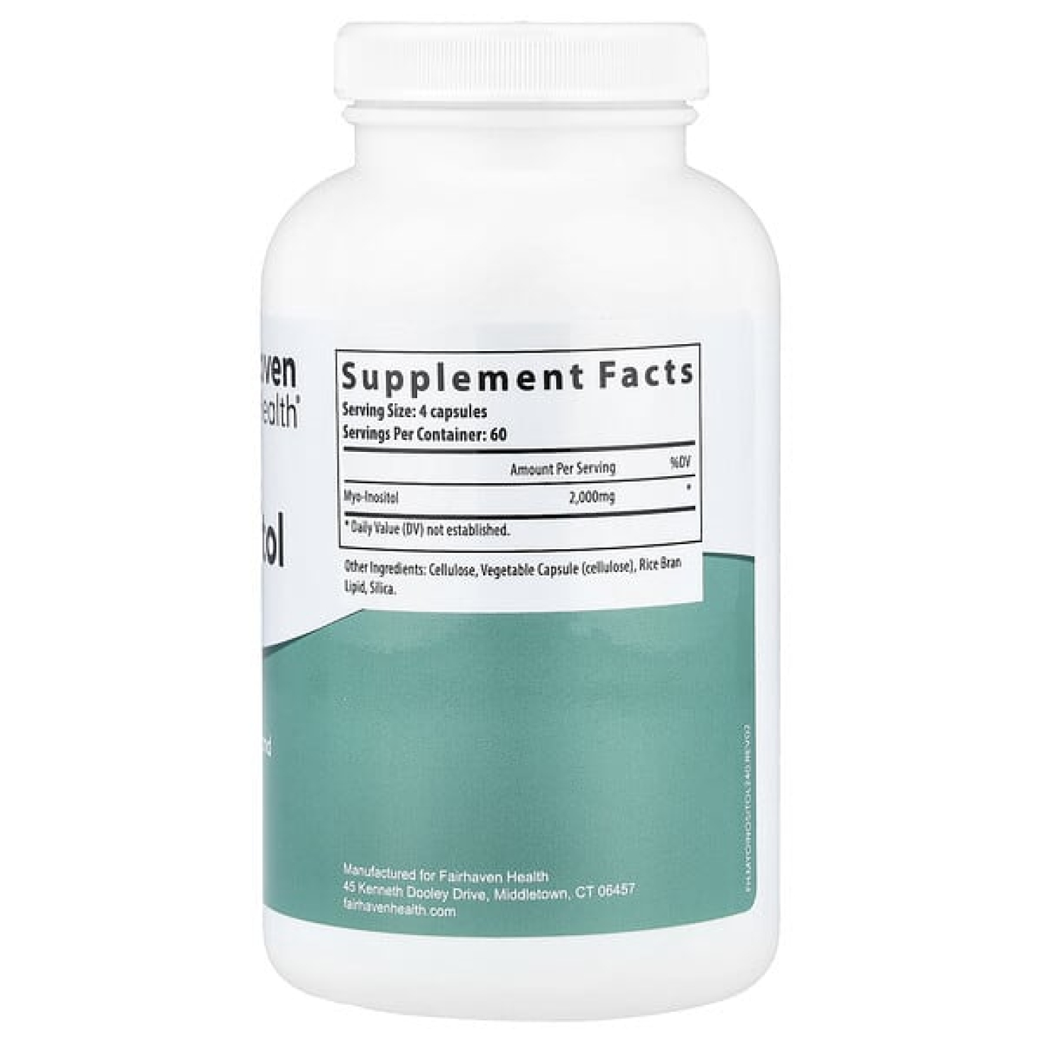 Fairhaven Health, мио-инозитол, 240 капсул (500 мг в 1 капсуле)